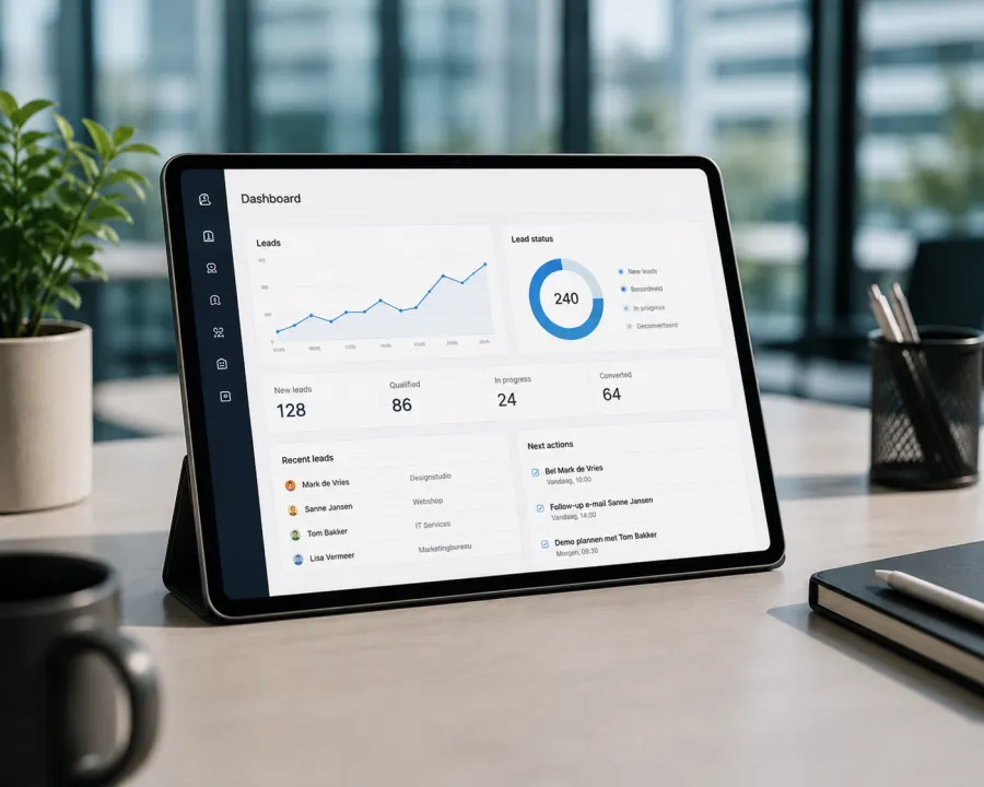 AI lead qualification dashboard